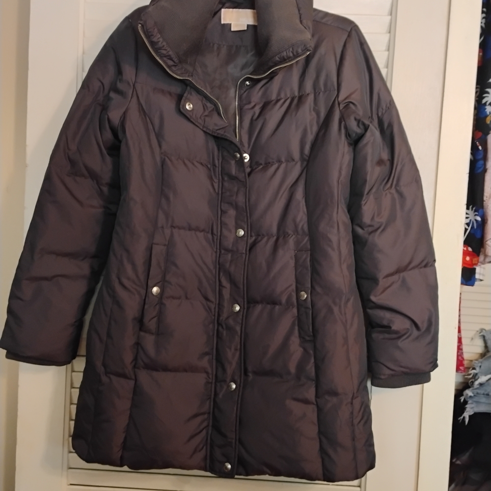 Women’s Puffer Coat in Dark Brown